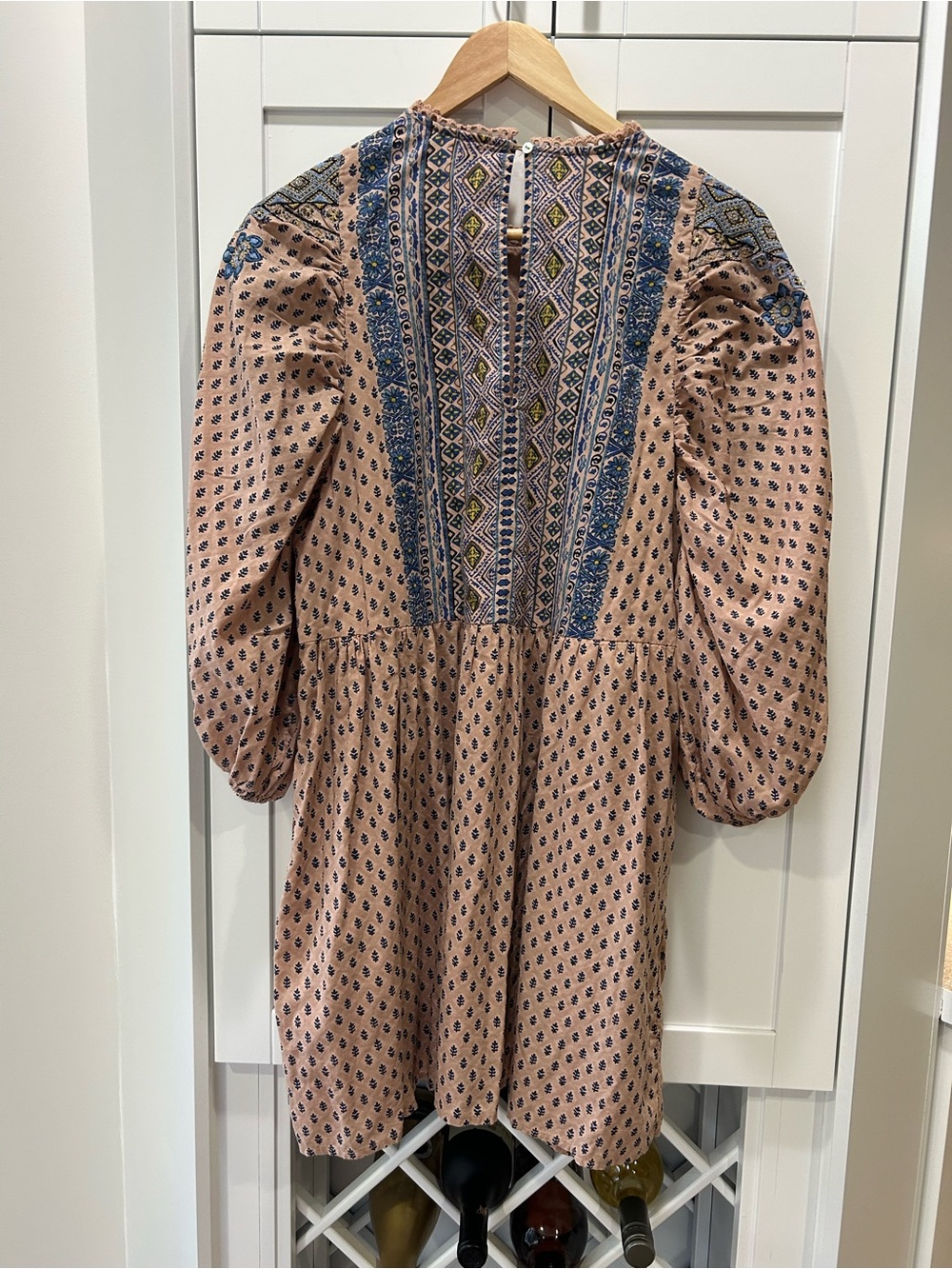 By Anthropologie Embroidered Tunic Mini Dress Medium Dress - Picture 7 of 7